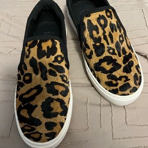 Leopard print UGG slip on sneakers